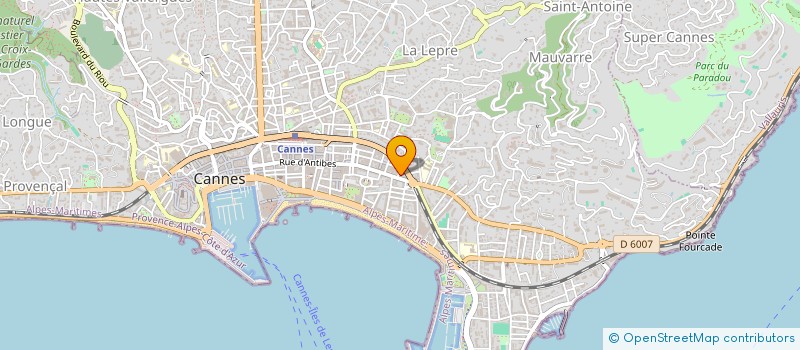 localisation de l'entreprise LINDA AZUR à CANNES