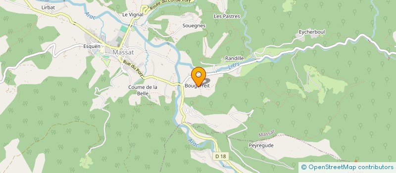 localisation de l'entreprise LINDA CASA à MASSAT
