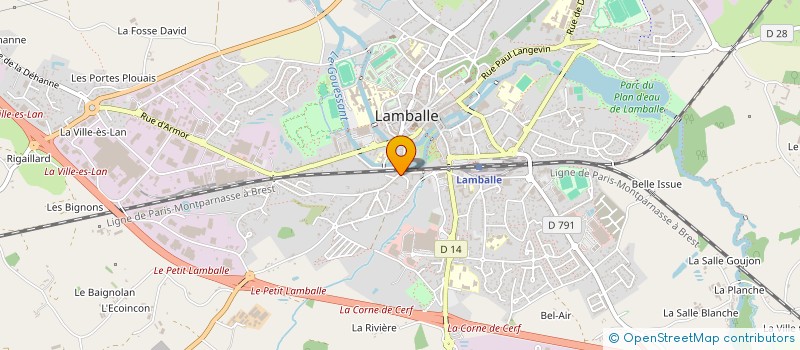 localisation de l'entreprise LINDA ROUILLE  LAMBALLE-ARMOR