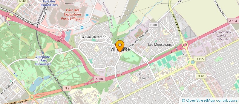 localisation de l'entreprise LINDA SF à VILLEPINTE
