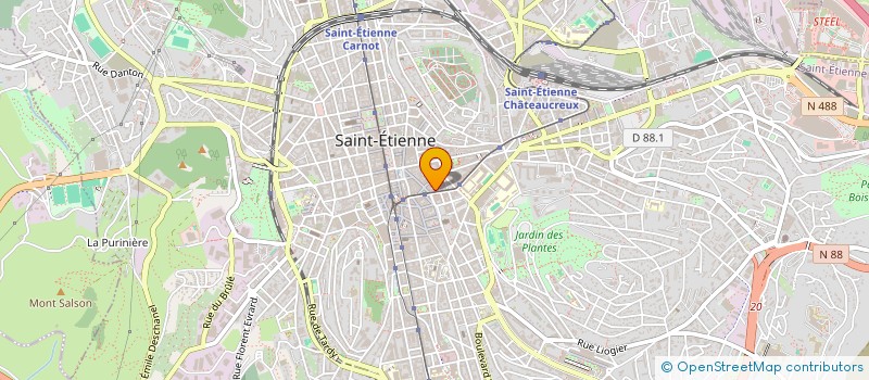 localisation de l'entreprise LINDA VERRON COLORISTE  SAINT-ETIENNE