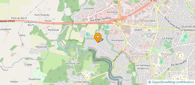 localisation de l'entreprise LINDAVA 55 à VANNES
