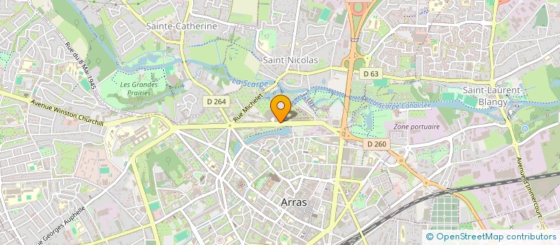 localisation de l'entreprise LINDEBERG à ARRAS