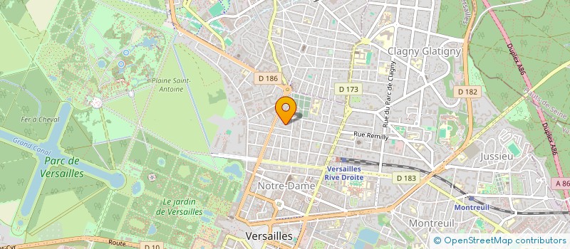 localisation de l'entreprise LINDEN FINANCES à VERSAILLES
