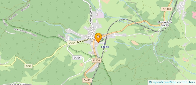 localisation de l'entreprise LINDEPERG SA à BOURG-BRUCHE
