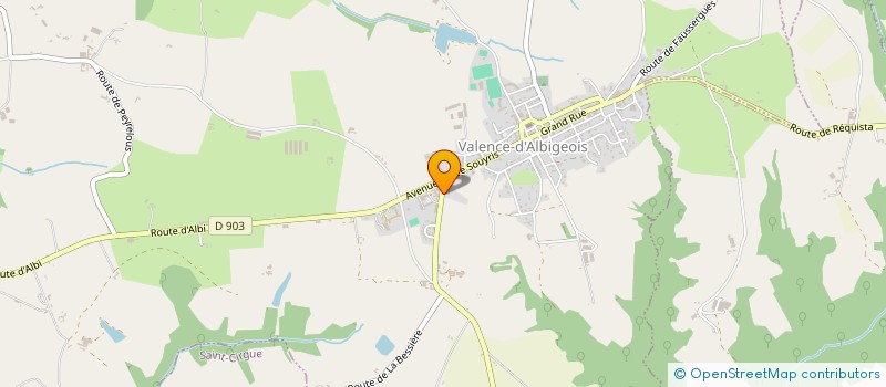 localisation de l'entreprise LINDEZA IMMO  VALENCE-D'ALBIGEOIS