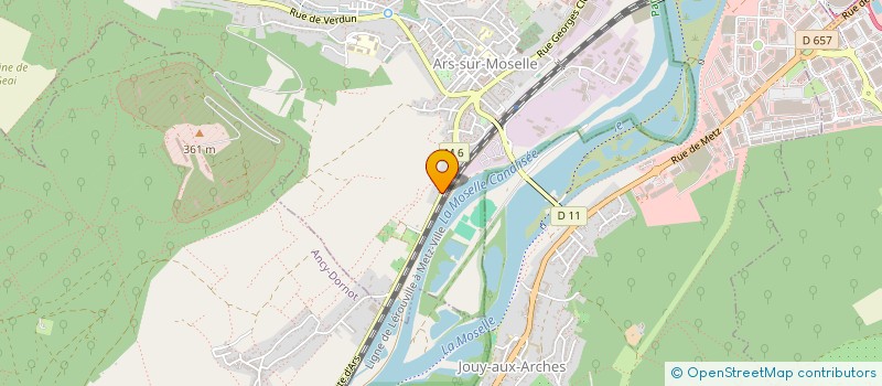 localisation de l'entreprise LINDI  ARS-SUR-MOSELLE