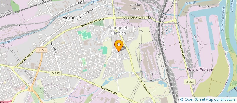 localisation de l'entreprise LINDI ETANCHEITE à FLORANGE