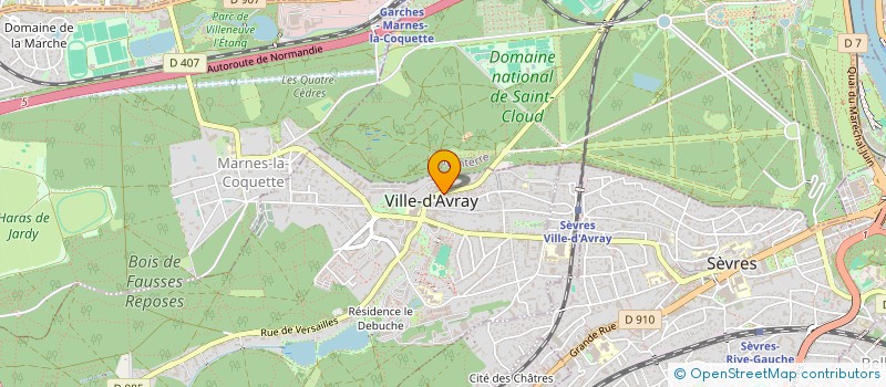 localisation de l'entreprise LINDIVA PRESTIGE SPA  VILLE-D'AVRAY