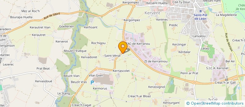 localisation de l'entreprise LINDIVAT-DOUCHET  SAINT-POL-DE-LEON