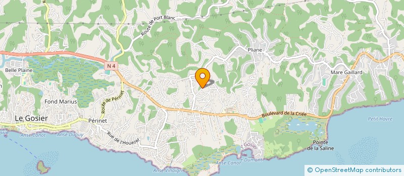 localisation de l'entreprise LINDORELEC  LE GOSIER