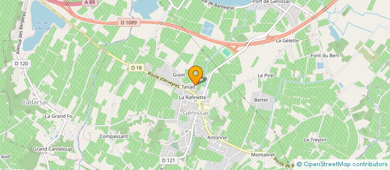 localisation de l'entreprise LINDSER  GENISSAC