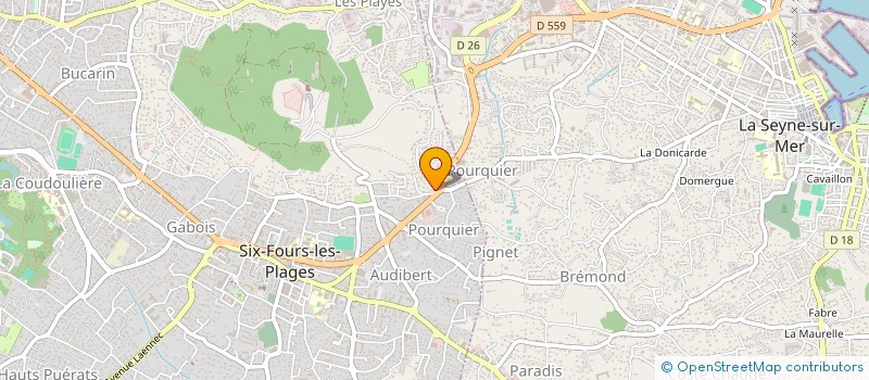 localisation de l'entreprise LINDSO à SIX-FOURS-LES-PLAGES