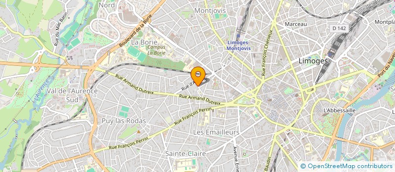 localisation de l'entreprise LINDY'LIM à LIMOGES