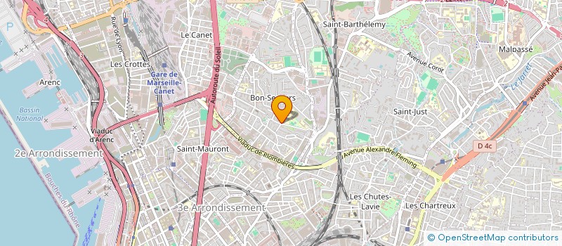 localisation de l'entreprise LINE 13 MULTISERVICES à MARSEILLE