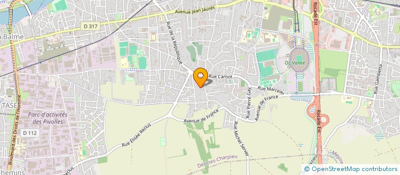 localisation de l'entreprise LINE  DECINES-CHARPIEU