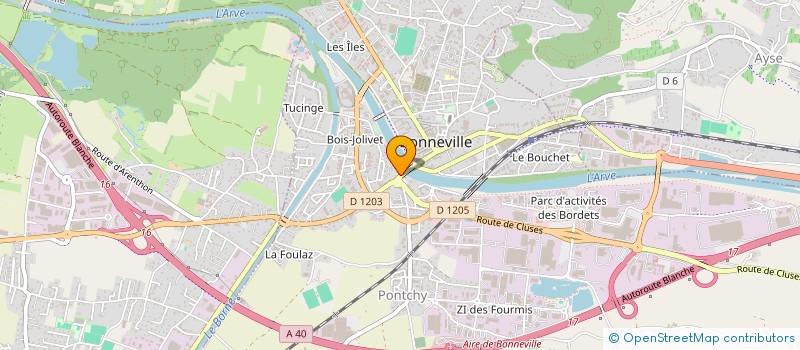 localisation de l'entreprise LINE-AY  BONNEVILLE