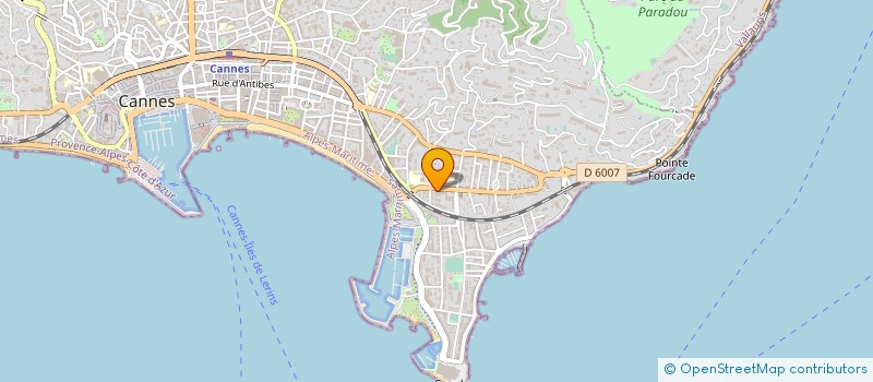 localisation de l'entreprise LINE FORM CROISETTE à CANNES