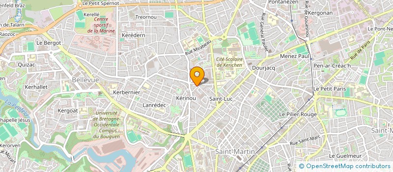 localisation de l'entreprise LINE UP à BREST