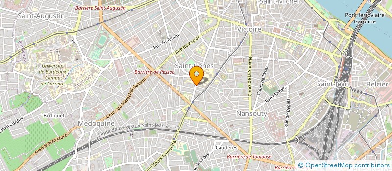 localisation de l'entreprise LINE UP  BORDEAUX