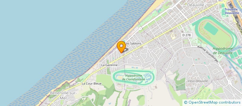 localisation de l'entreprise LINE'UP  BENERVILLE-SUR-MER