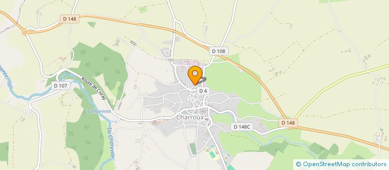 localisation de l'entreprise LINEA à CHARROUX