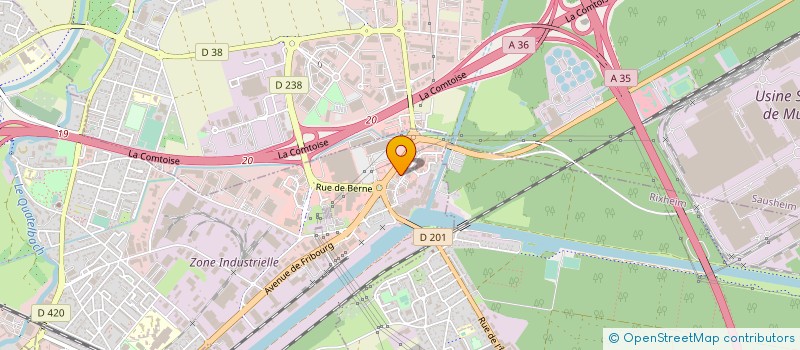 localisation de l'entreprise LINEA à ILLZACH