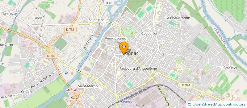 localisation de l'entreprise LINEA  COGNAC