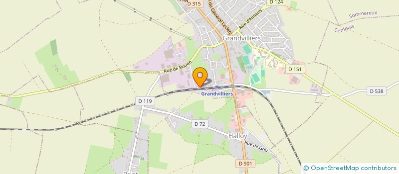 localisation de l'entreprise LINEA  GRANDVILLIERS