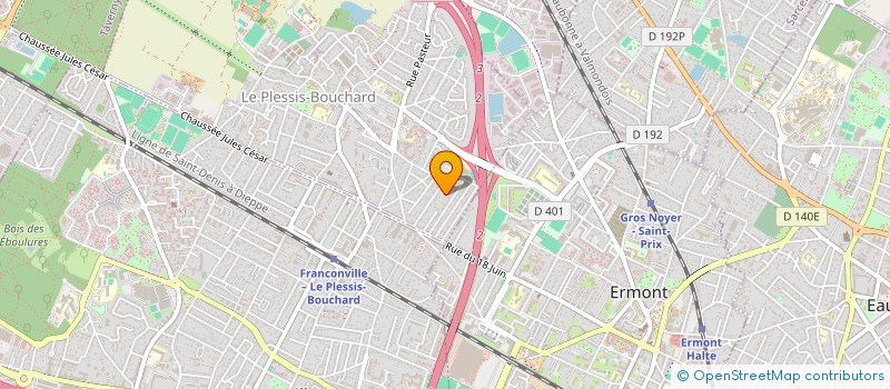 localisation de l'entreprise LINEA  LE PLESSIS-BOUCHARD