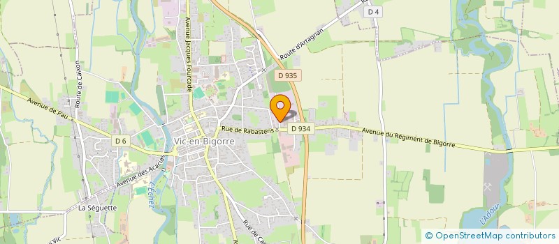 localisation de l'entreprise LINEA BOIS à VIC-EN-BIGORRE