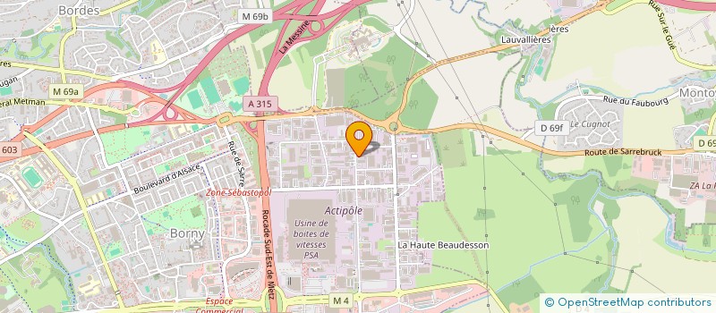 localisation de l'entreprise LINEA CONCEPT SARL à METZ