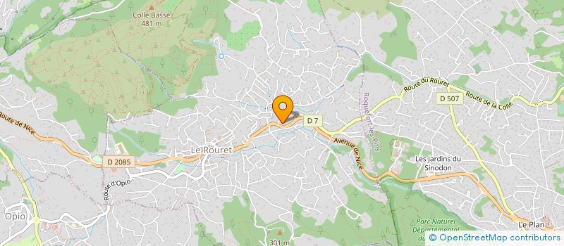 localisation de l'entreprise LINEA DESIGN DECO  LE ROURET