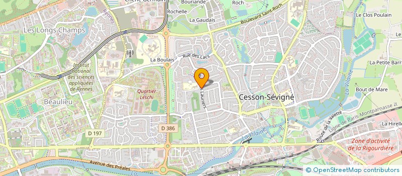 localisation de l'entreprise LINEA PAIE  CESSON-SEVIGNE