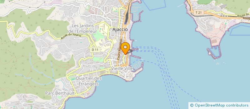 localisation de l'entreprise LINEA VOYAGES  AJACCIO