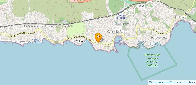 localisation de l'entreprise LINEAGE à CARRY-LE-ROUET