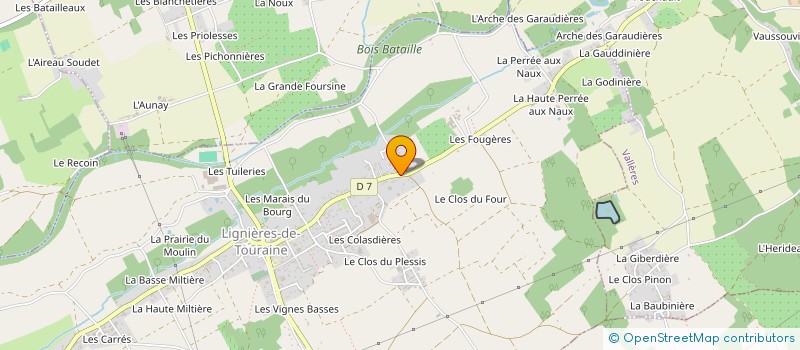 localisation de l'entreprise LINEAIRE  LIGNIERES-DE-TOURAINE