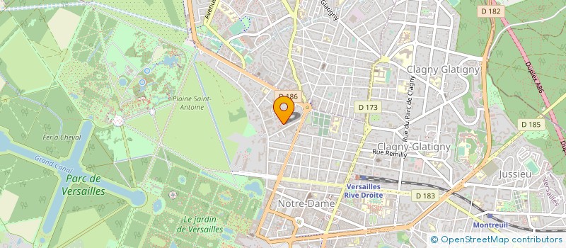 localisation de l'entreprise LINEAIRE SIGNALETIQUE ET MERCHANDISING à VERSAILLES