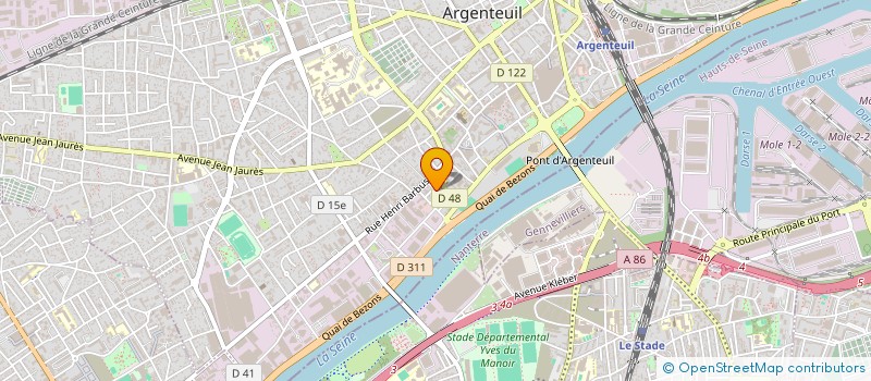 localisation de l'entreprise LINEAIREX  ARGENTEUIL