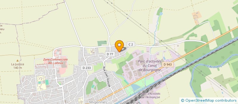 localisation de l'entreprise LINEAL à MIGENNES