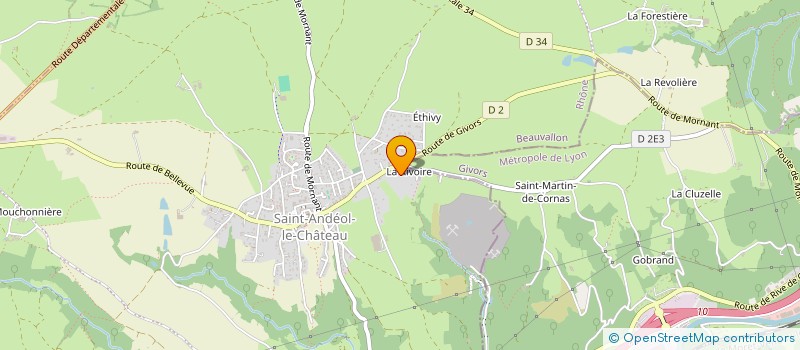 localisation de l'entreprise LINEAL ENERGIE  BEAUVALLON