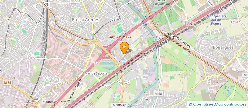 localisation de l'entreprise LINEAL SARL à LATTES