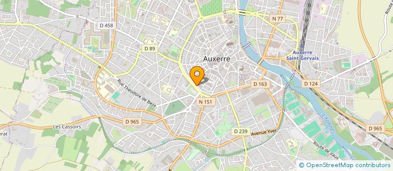 localisation de l'entreprise LINEAM à AUXERRE
