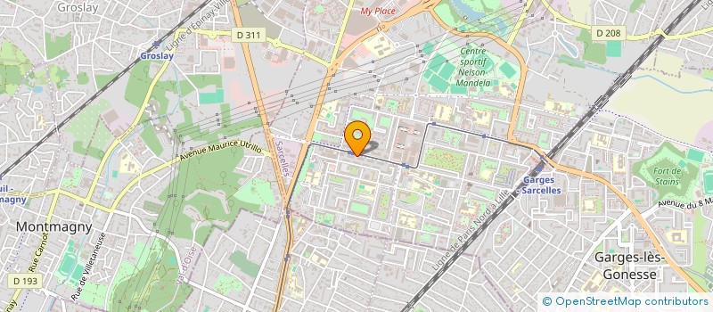 localisation de l'entreprise LINEAM à SARCELLES