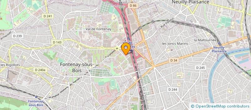 localisation de l'entreprise LINEASSUR à FONTENAY-SOUS-BOIS
