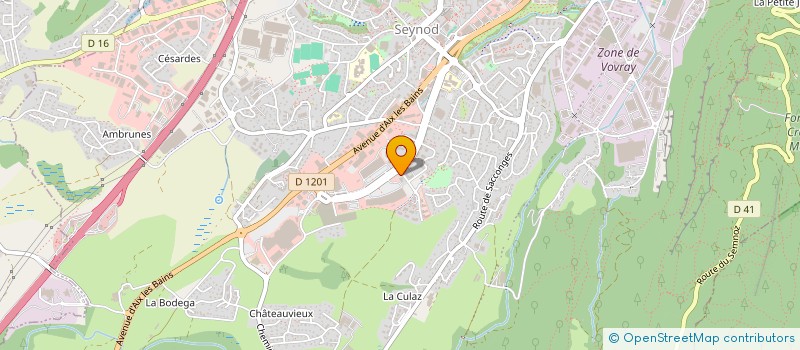 localisation de l'entreprise LINEATEC  CHAVANOD