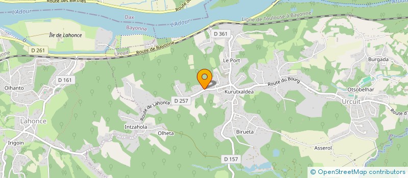 localisation de l'entreprise LINEATION à URCUIT