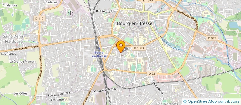 localisation de l'entreprise LINEFI à BOURG-EN-BRESSE