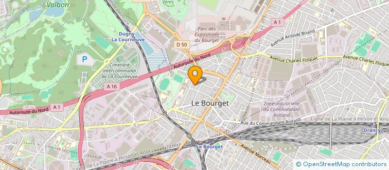 localisation de l'entreprise LINELEC à LE BOURGET