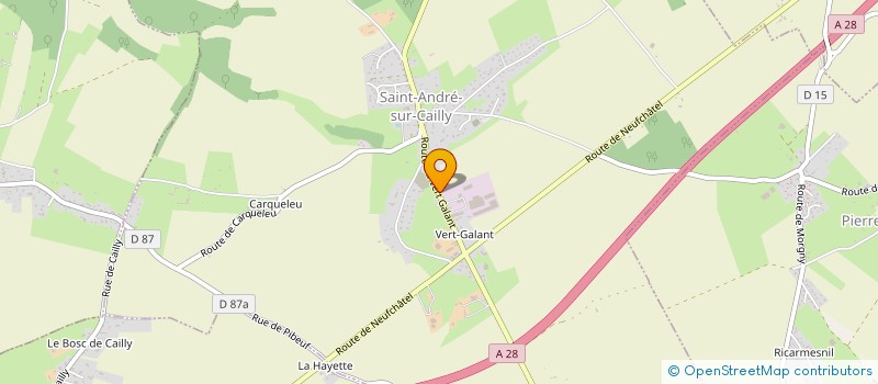 localisation de l'entreprise LINEN PARTNERS NORMANDIE à SAINT-ANDRE-SUR-CAILLY